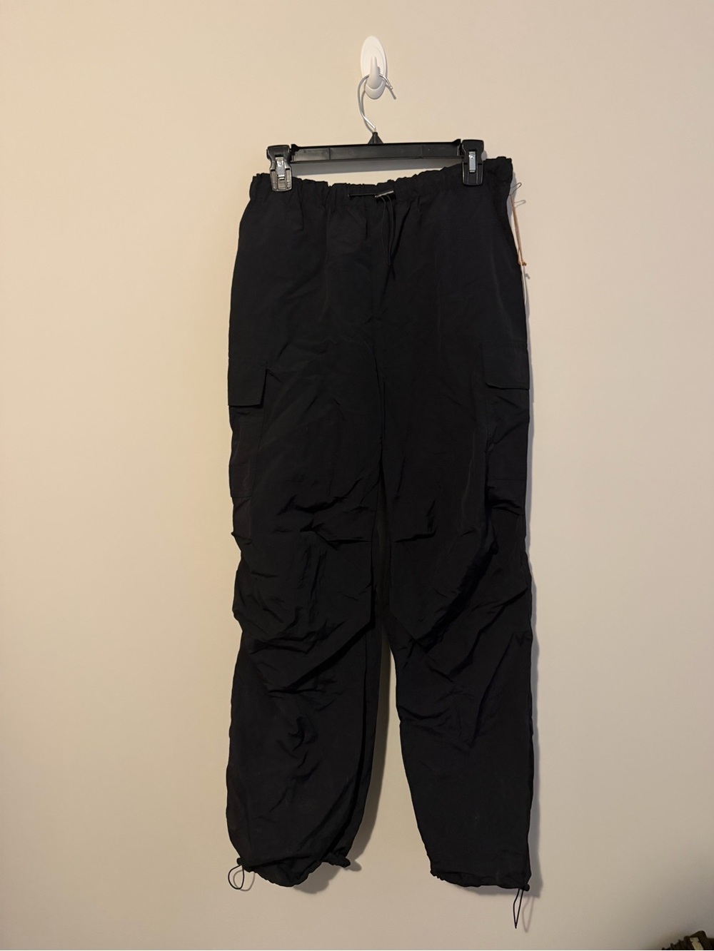 Love Tree Black Parachute Pants Medium NWT Gorpcore Y2K Joggers
